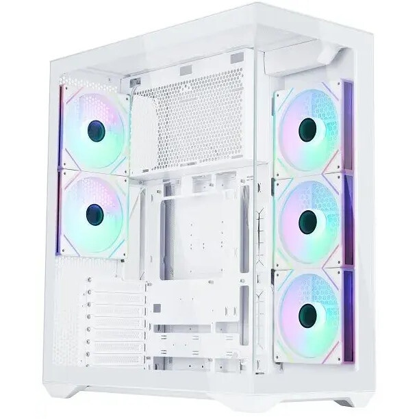 Корпус ATX Eurocase M4801 white, без БП, закаленное стекло 2 стороны