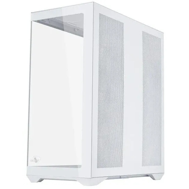 Корпус ATX Eurocase M4801 white, без БП, закаленное стекло 2 стороны