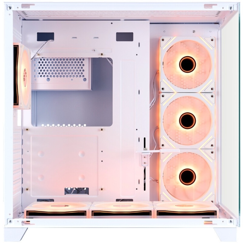 Корпус ATX Eurocase M4801 white, без БП, закаленное стекло 2 стороны