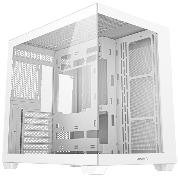 Корпус mATX Eurocase M2771 white, без БП, закаленное стекло 2 стороны