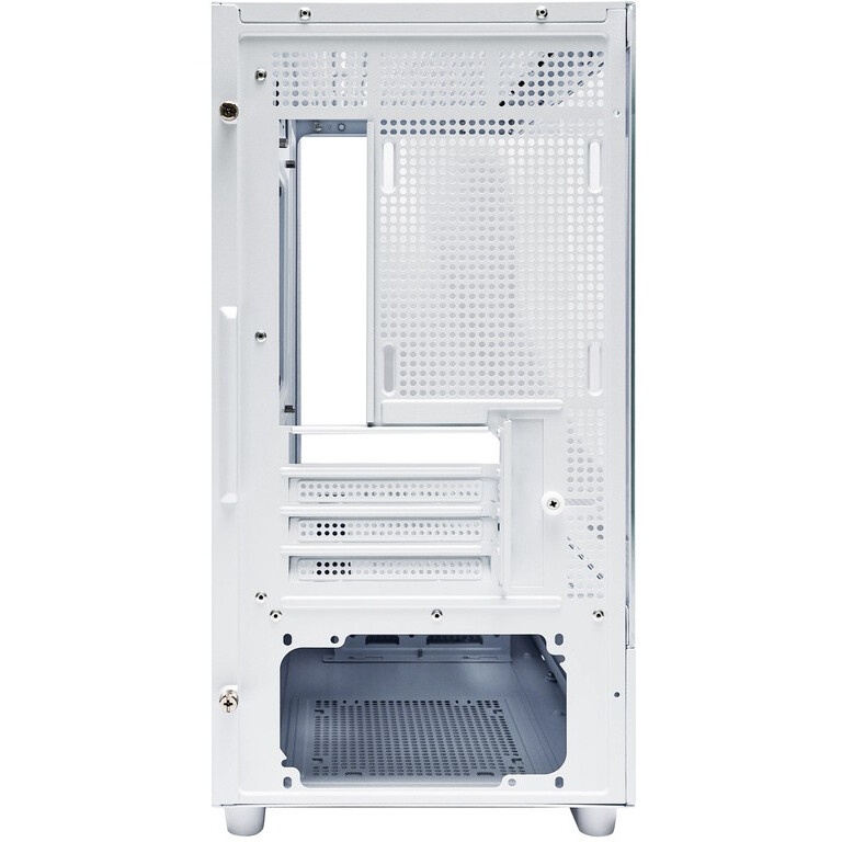 Корпус mATX Eurocase M2771 white, без БП, закаленное стекло 2 стороны