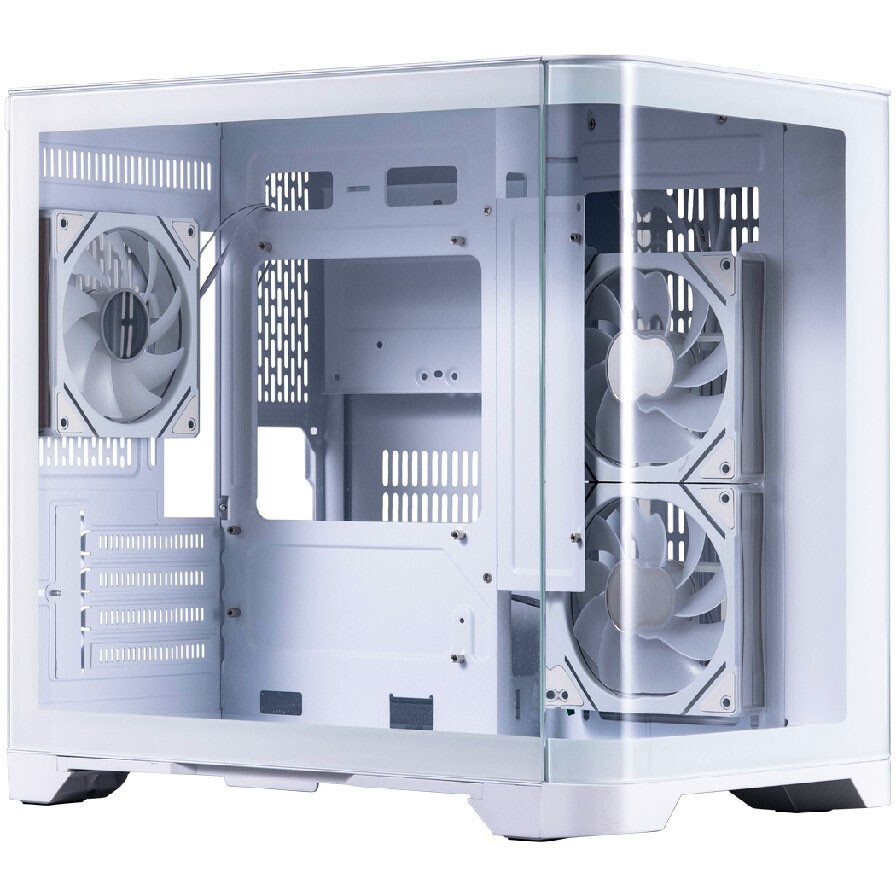Корпус mATX Eurocase M2771 white, без БП, закаленное стекло 2 стороны