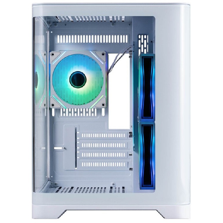 Корпус mATX Eurocase M2771 white, без БП, закаленное стекло 2 стороны