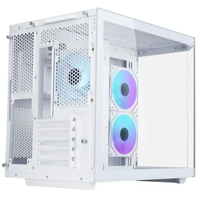 Корпус mATX Eurocase M2771 white, без БП, закаленное стекло 2 стороны