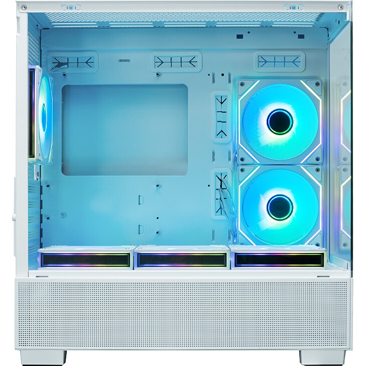 Корпус mATX Eurocase M2771 white, без БП, закаленное стекло 2 стороны