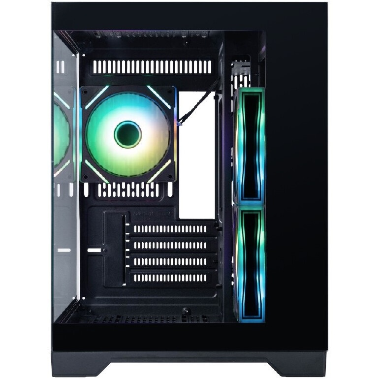Корпус mATX Eurocase M2771 black, без БП, закаленное стекло 2 стороны