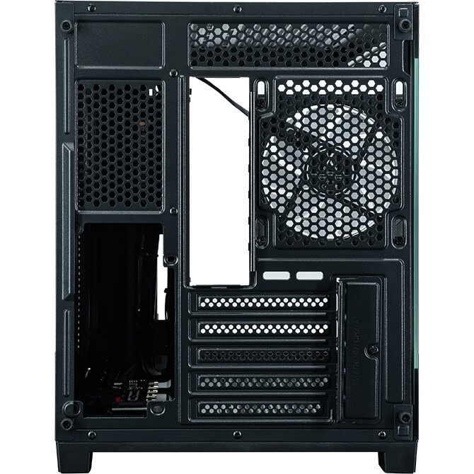 Корпус mATX Eurocase M2771 black, без БП, закаленное стекло 2 стороны