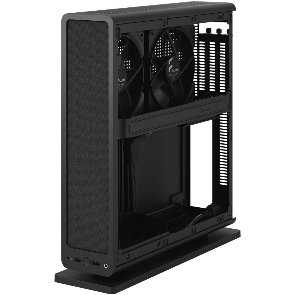 Корпус mATX Eurocase A001 черный, ABS пластик, 2*USB2.0, 2*USB3.0, HD AUDIO