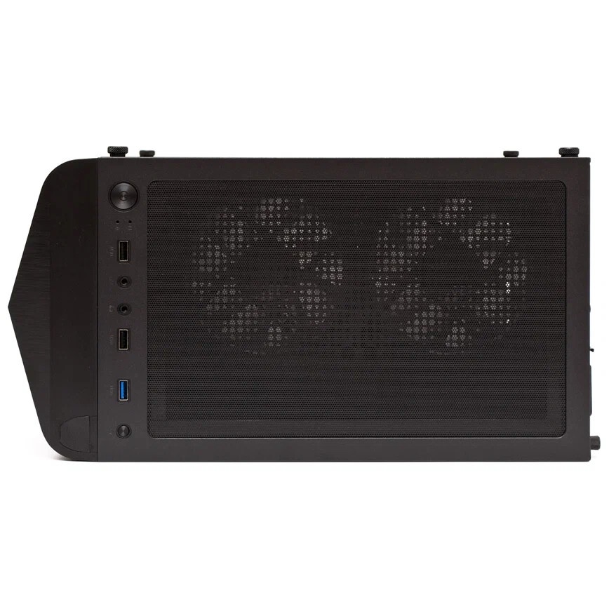 Корпус ATX AeroCool Bionic-G-BK-v2 4710562758672 черный, без БП, 2*USB 3.0, USB 2.0, HD Audio