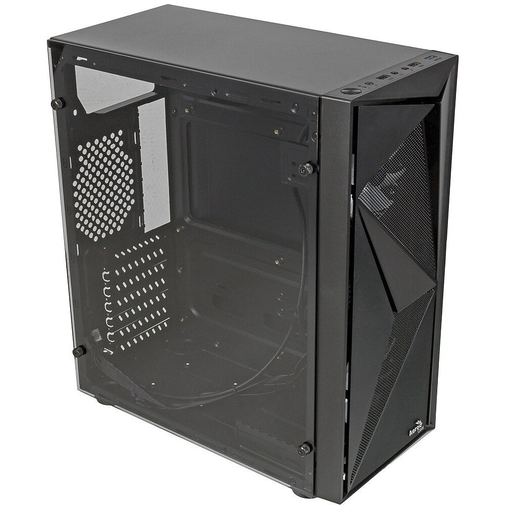 Корпус ATX AeroCool Bionic-G-BK-v2 4710562758672 черный, без БП, 2*USB 3.0, USB 2.0, HD Audio