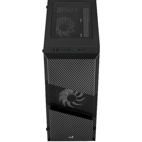 Корпус ATX AeroCool Bionic-G-BK-v2 4710562758672 черный, без БП, 2*USB 3.0, USB 2.0, HD Audio