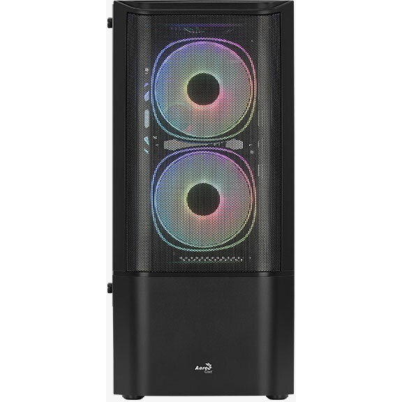 Корпус ATX AeroCool Bionic-G-BK-v2 4710562758672 черный, без БП, 2*USB 3.0, USB 2.0, HD Audio