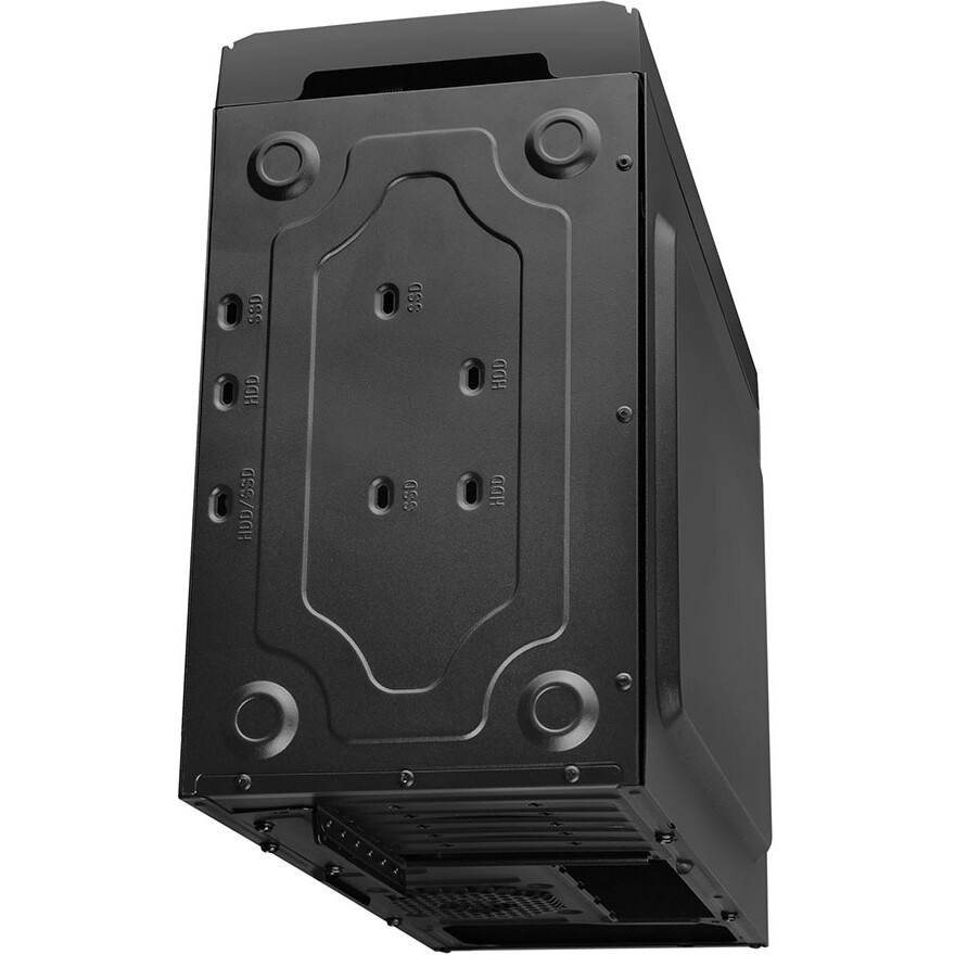 Корпус ATX Eurocase M12 черный, ABS пластик, 2*USB2.0, USB3.0, HD AUDIO