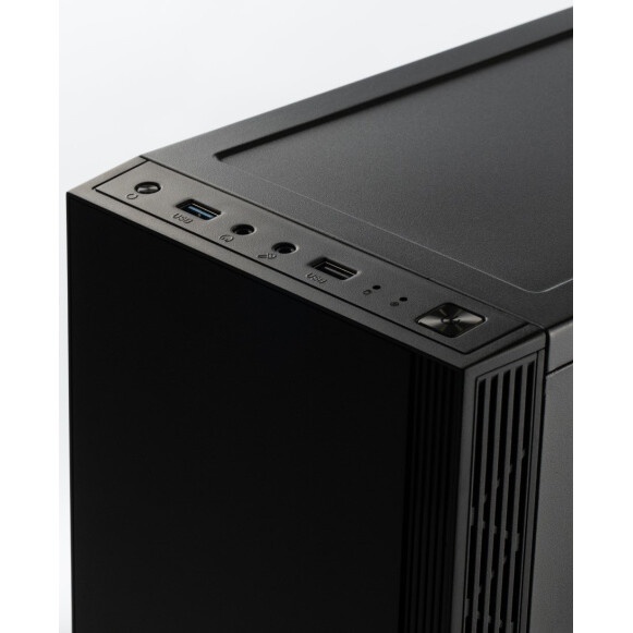 Корпус ATX Eurocase M12 черный, ABS пластик, 2*USB2.0, USB3.0, HD AUDIO
