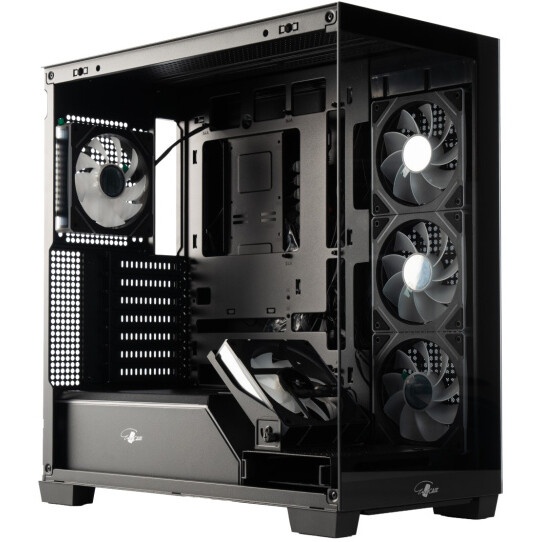 Корпус eATX Eurocase M9 Max-Fish tank M9 MAX 2ARGB 3_0_2 BLACK черный