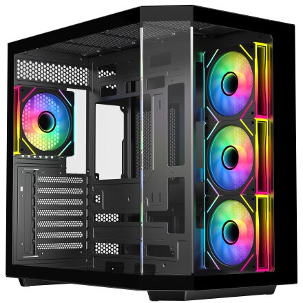 Корпус eATX Eurocase M9 Max-Fish tank M9 MAX 2ARGB 3_0_2 BLACK черный