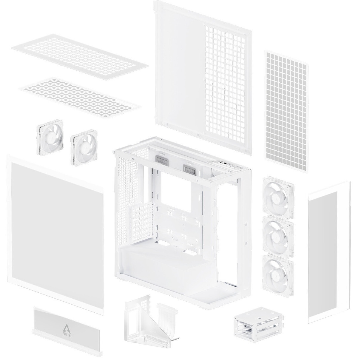 Корпус eATX Eurocase M9 Max-Fish tank M9 MAX 2ARGB 3_0_2 WHITE белый