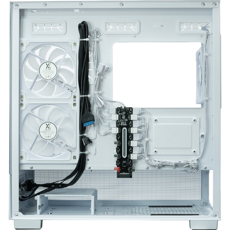 Корпус eATX Eurocase M9 Max-Fish tank M9 MAX 2ARGB 3_0_2 WHITE белый