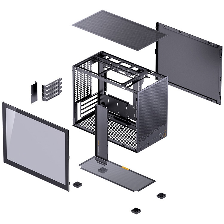 Корпус mATX Chieftec BX-MESH BX-10B-M-OP black, без БП, USB 3.2, Type-C, audio