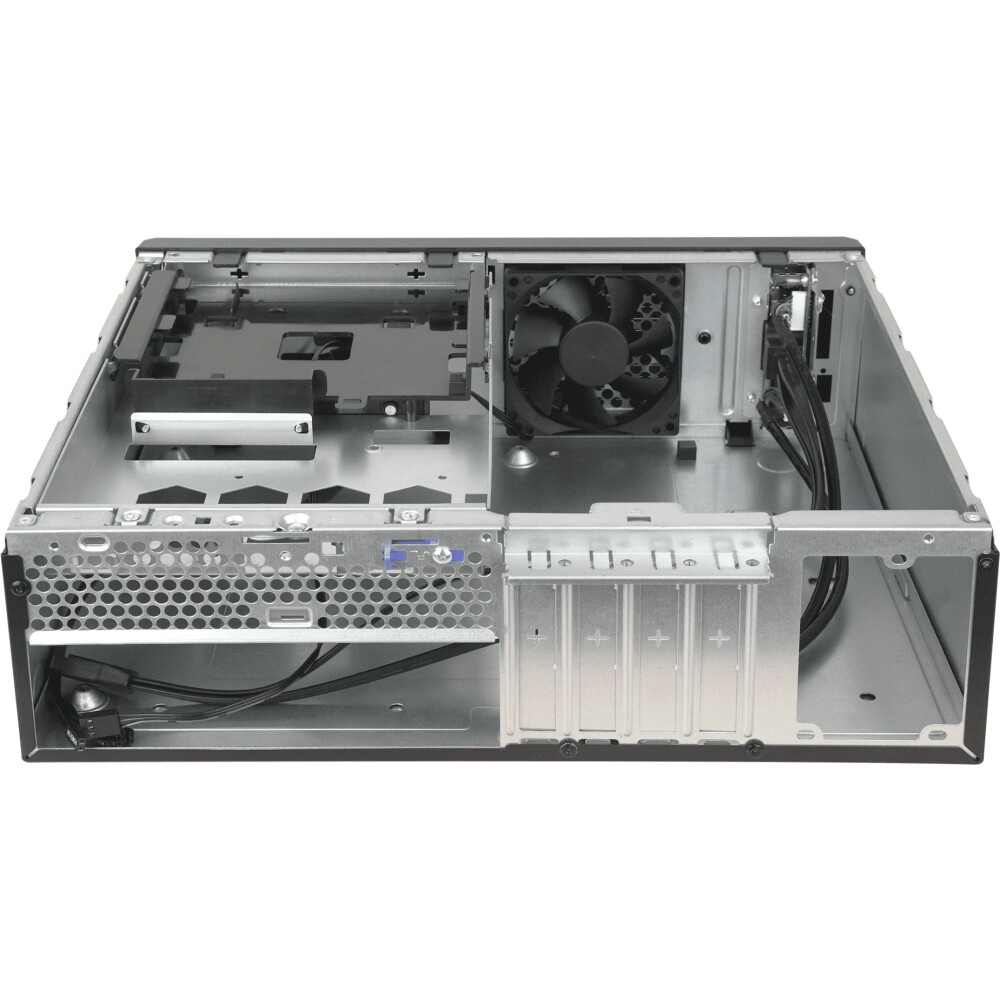 Корпус mATX Delux H308 черный, БП 300W, USB 3.0, audio