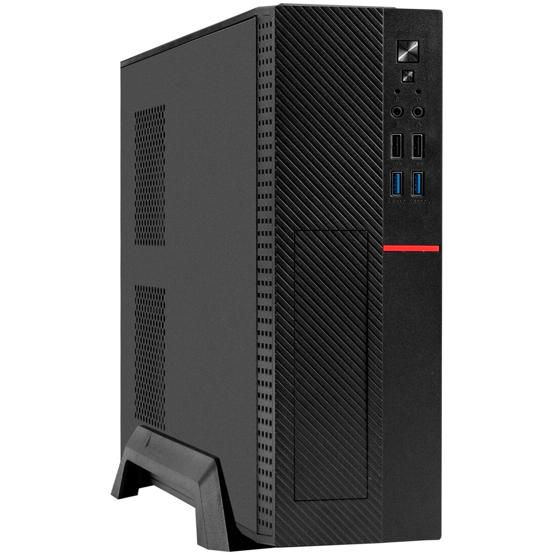 Корпус mATX Delux H308 черный, БП 300W, USB 3.0, audio