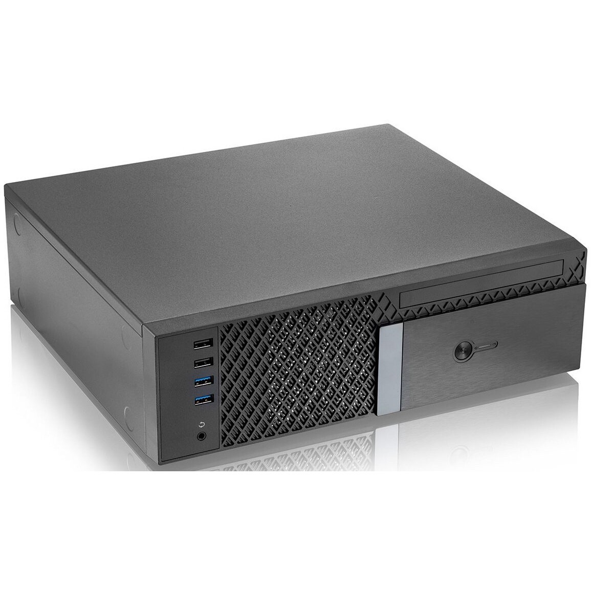 Корпус mATX Delux H308 черный, БП 300W, USB 3.0, audio