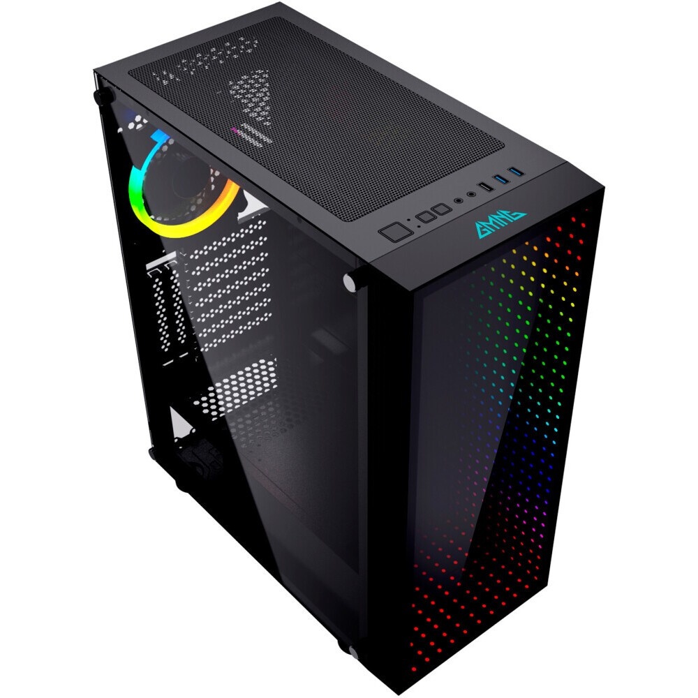 Компьютерный корпус GMNG GG-CC120 черный без БП ATX 5x120mm 5x140mm 2xUSB2.0 1xUSB3.0 audio bott PSU