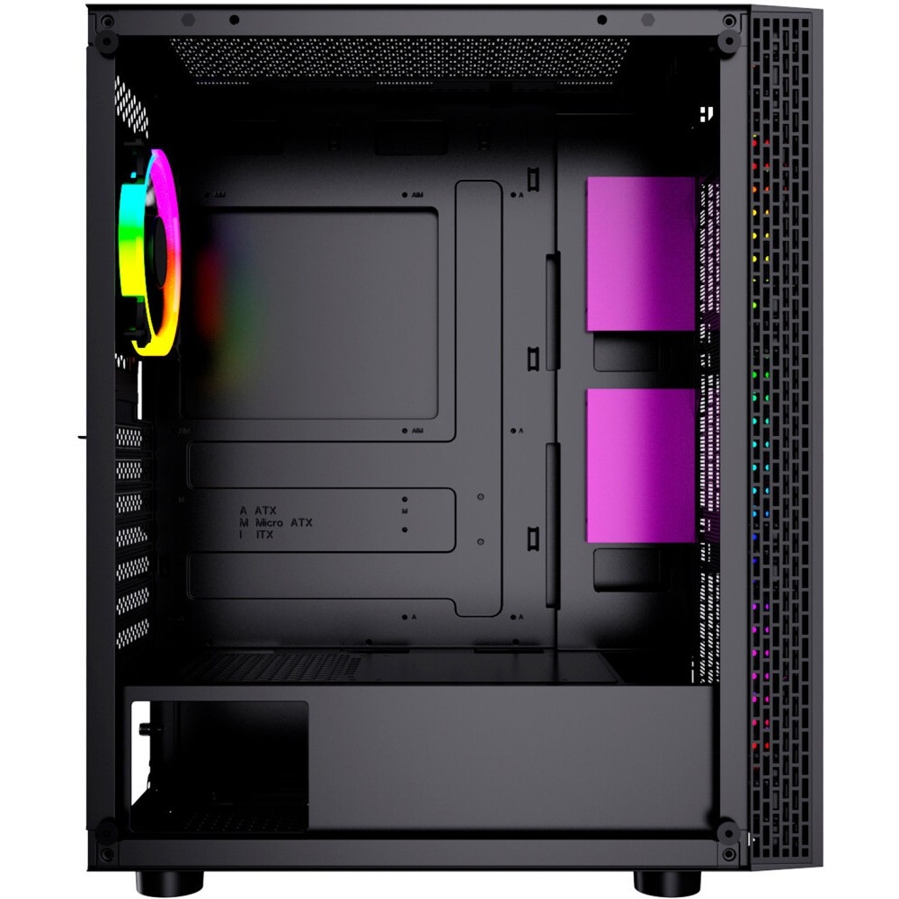 Компьютерный корпус GMNG GG-CC120 черный без БП ATX 5x120mm 5x140mm 2xUSB2.0 1xUSB3.0 audio bott PSU