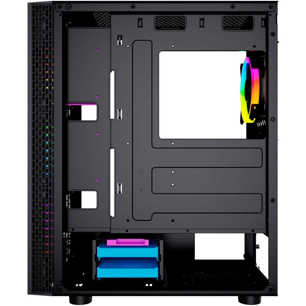 Компьютерный корпус GMNG GG-CC120 черный без БП ATX 5x120mm 5x140mm 2xUSB2.0 1xUSB3.0 audio bott PSU