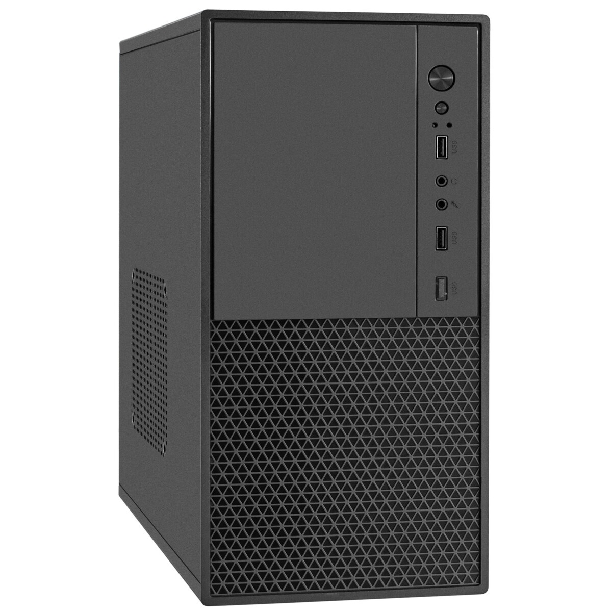 Компьютерный корпус mATX AIO SPIRIT TMF0101 0,45mm High Gloss Black 2x5,25 1x3,5 Audio+Mic 2хUSB 2.0