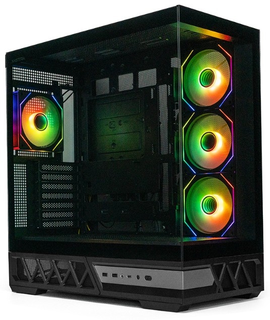 Компьютерный корпус XASTRA Q700 4ARGB-C10-UC Black ATX/Aquarium/Screewless/4x120mm ARGB PWM mirror f