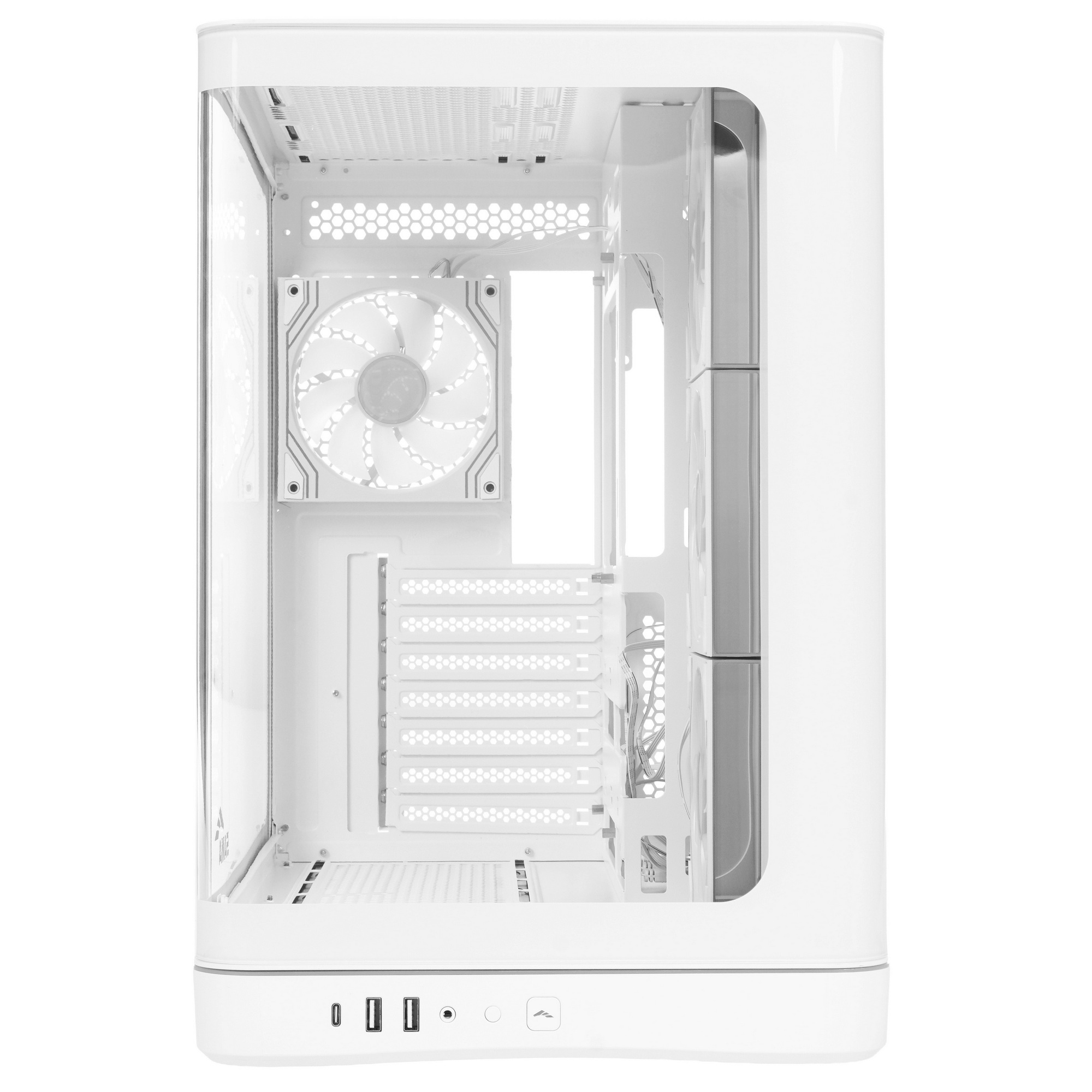 Корпус ПК без блока питания/ Case SAMA V62S White, Midi-Tower, TG, 4x120mm ARGB, 2xUSB 3.0 + 1xUSB 3