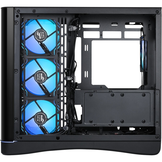 Корпус ПК без блока питания/ Case SAMA V60E Black, Midi-Tower, TG, no fans, 2xUSB 3.0 + 1xUSB 3.2 Ty