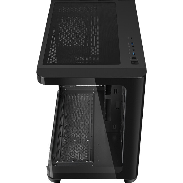 Корпус ПК без блока питания/ Case SAMA V60E Black, Midi-Tower, TG, no fans, 2xUSB 3.0 + 1xUSB 3.2 Ty