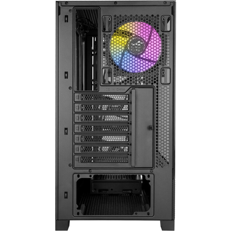 Корпус ПК без блока питания/ Case SAMA V42 Black, Midi-Tower, TG, 4x120mm ARGB, 2xUSB 3.0 + 1xUSB 3.