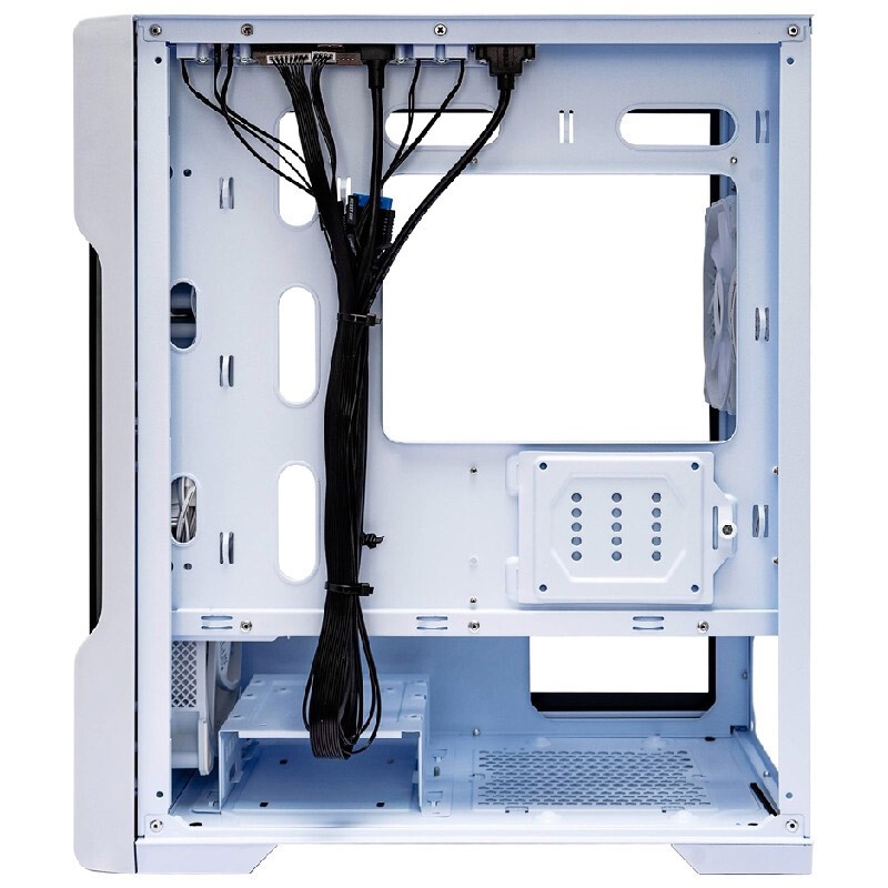 Корпус ПК без блока питания/ Case SAMA S30 White, Midi-Tower, TG, 2x140mm + 1x120mm ARGB, 1xUSB 3.0