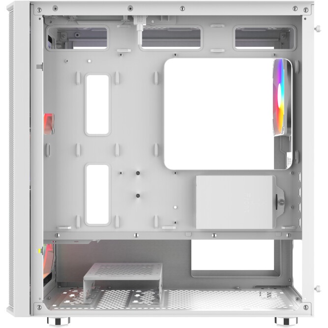 Корпус ПК без блока питания/ Case SAMA S30 White, Midi-Tower, TG, 2x140mm + 1x120mm ARGB, 1xUSB 3.0