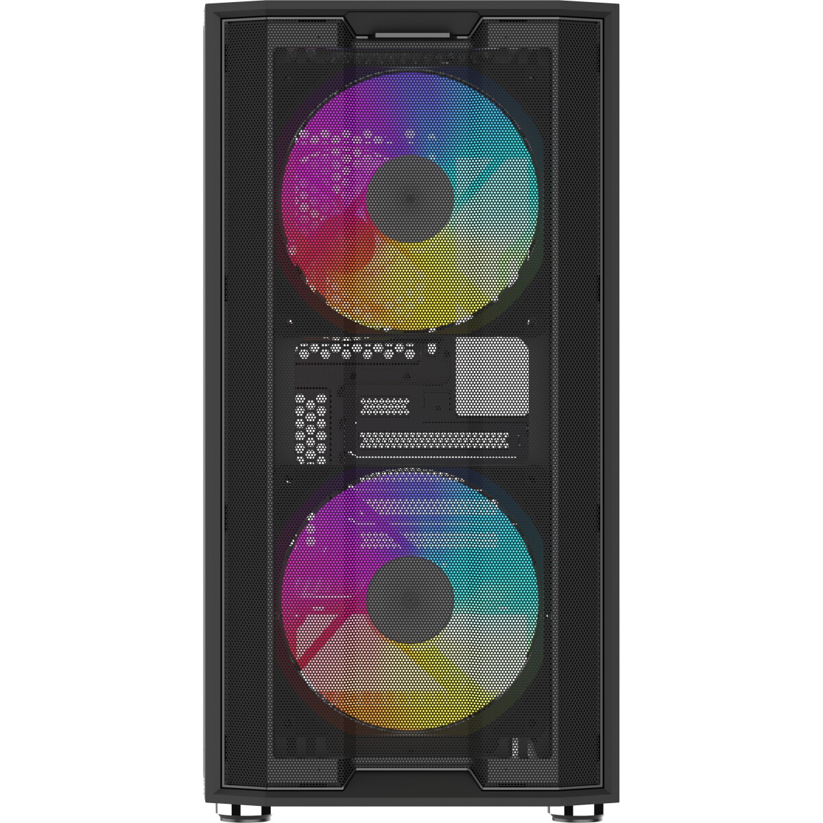 Корпус ПК без блока питания/ Case SAMA S30 Black, Midi-Tower, TG, 2x140mm + 1x120mm ARGB, 1xUSB 3.0