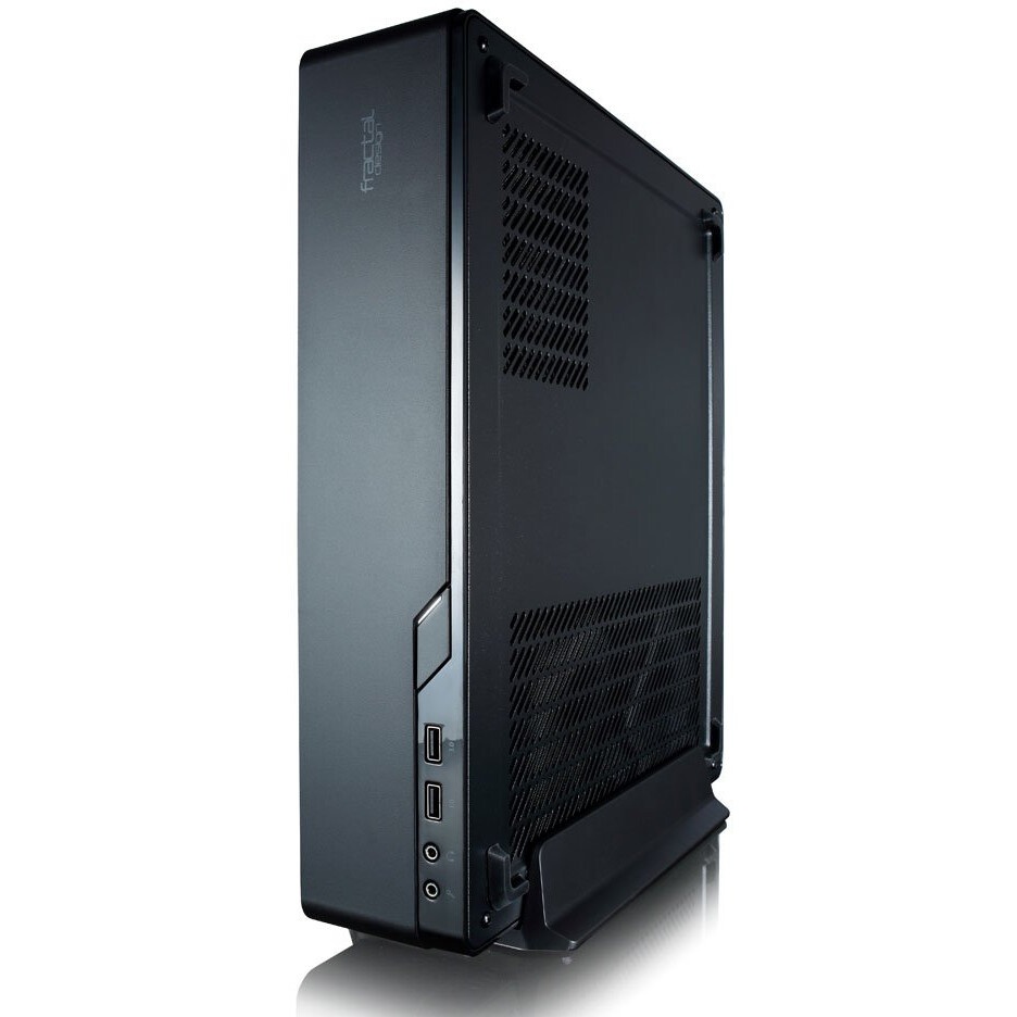 Корпус Fractal Design Node 202 черный w/o PSU miniITX 2x120mm 2xUSB3.0 audio bott PSU