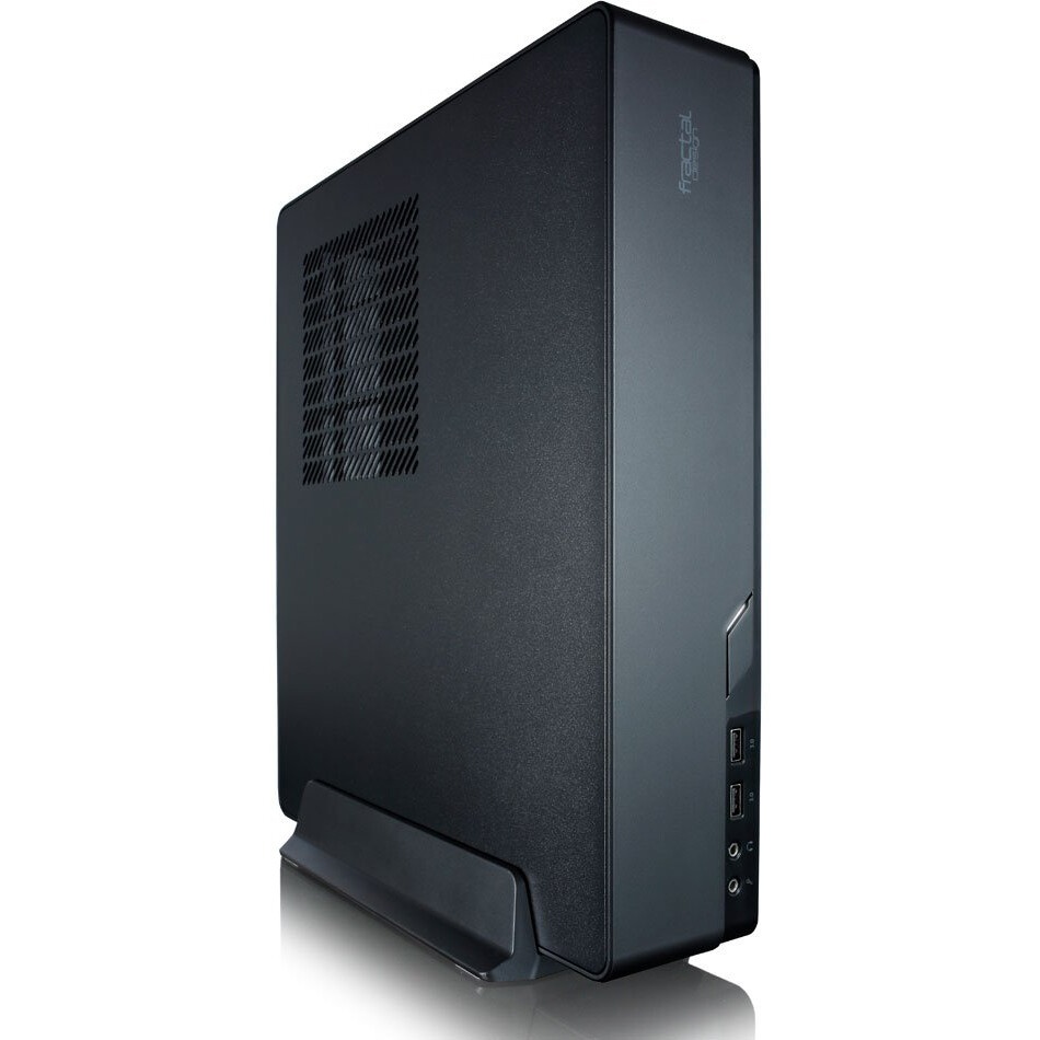 Корпус Fractal Design Node 202 черный w/o PSU miniITX 2x120mm 2xUSB3.0 audio bott PSU