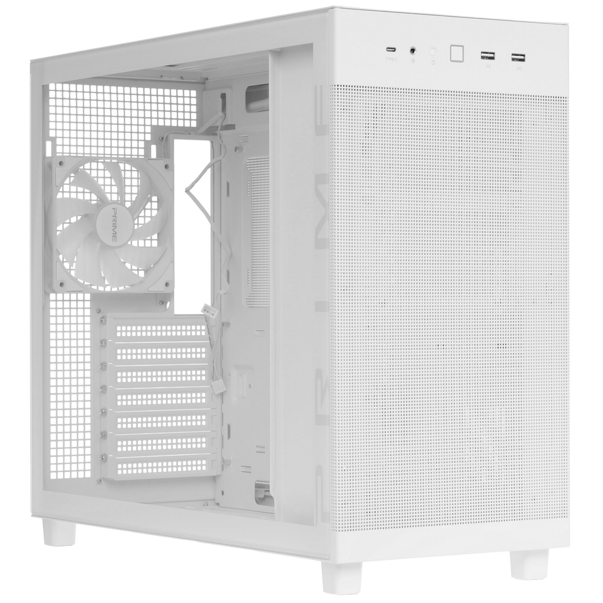 Компьютерный корпус ASUS PRIME AP303 TG WHITE (90DC00V3-B39010)