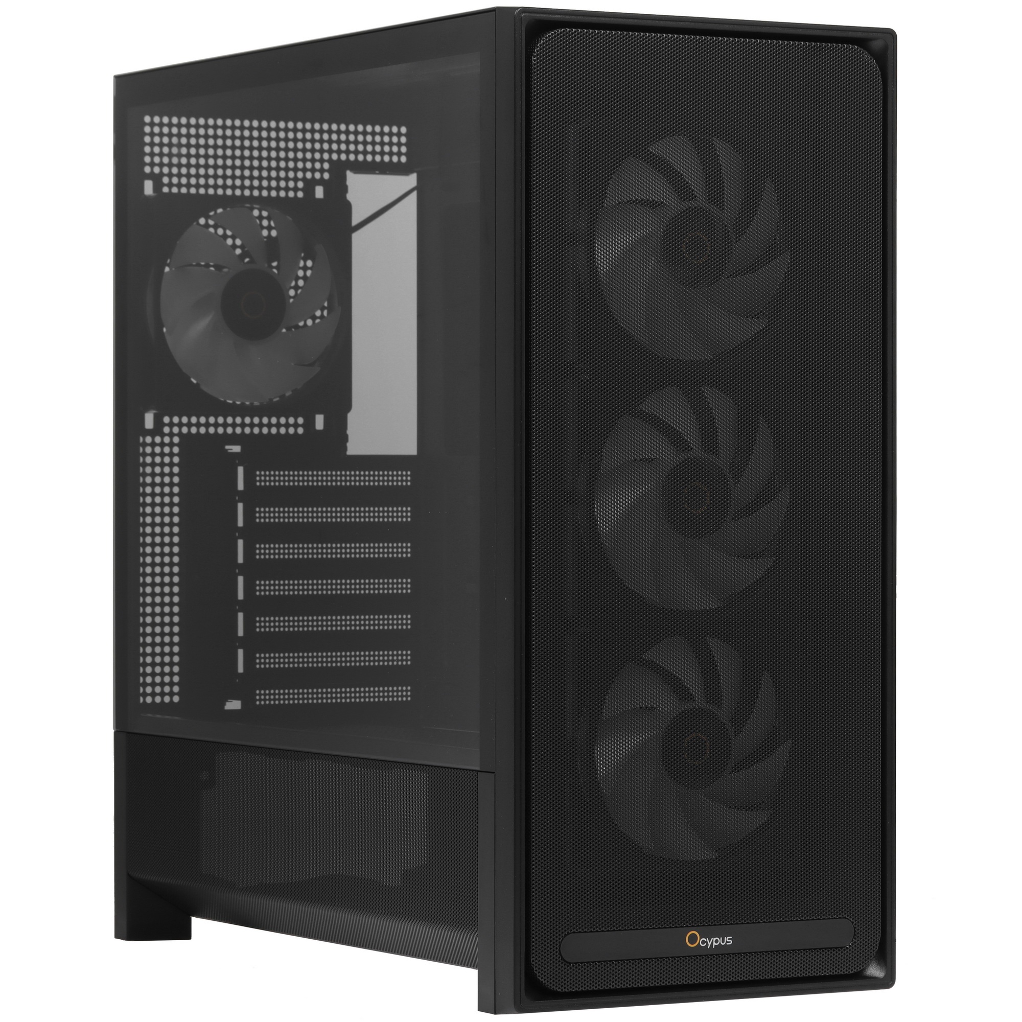 Компьютерный корпус Ocypus Delta C70 BK ARGB EATX/ win/ black/ 4 ARGB fans/ no PSU/ Tempered Glass