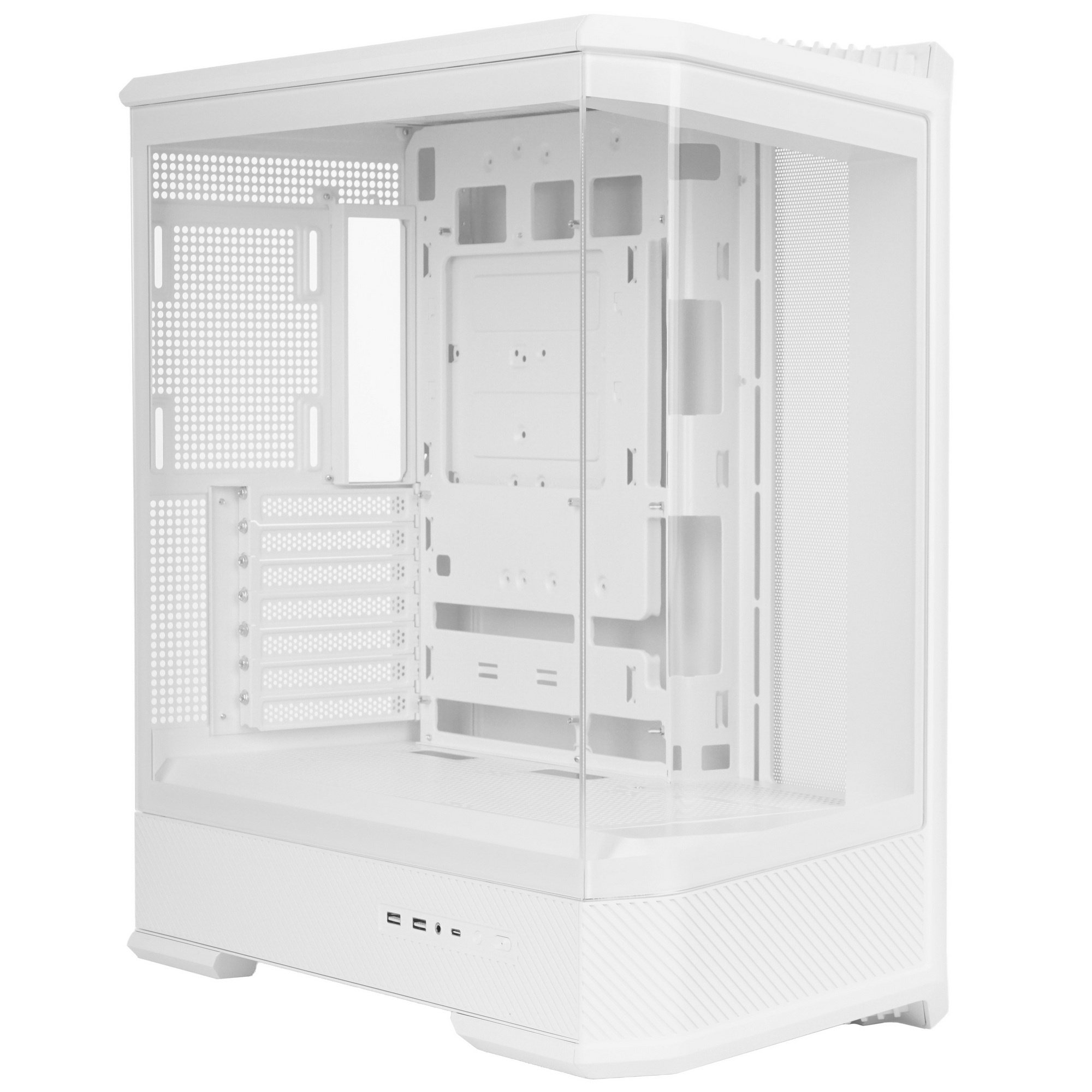 Корпус без блока питания Case JONSBO D400, Midi-Tower, TG, no fan, 2xUSB-A 3.0 + 1xUSB-C 3.2, ATX, m