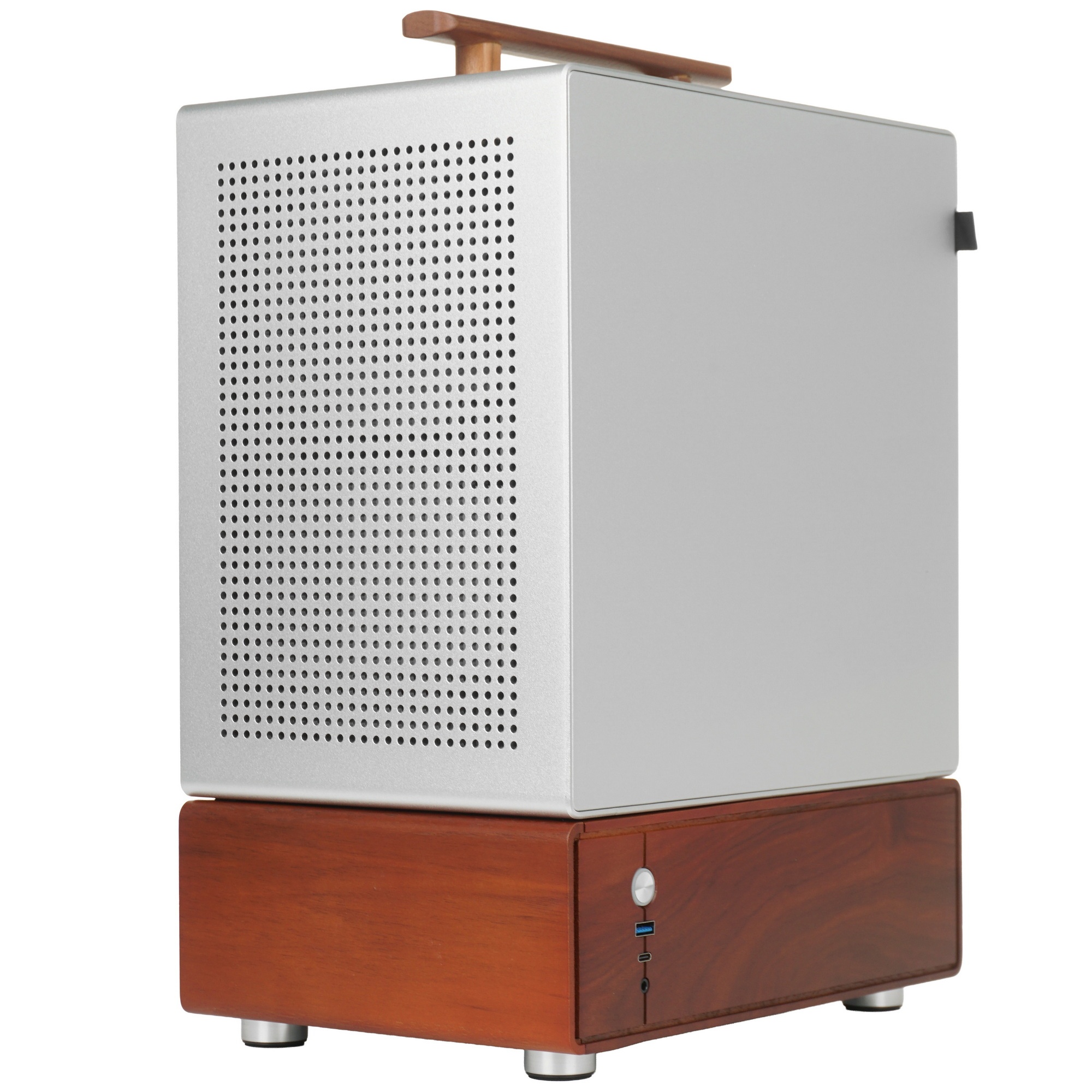 Корпус без блока питания Case JONSBO T7, Mini-Tower, TG, no fan, 1xUSB-A 3.0 + 1xUSB-C 3.2, mATX, mI