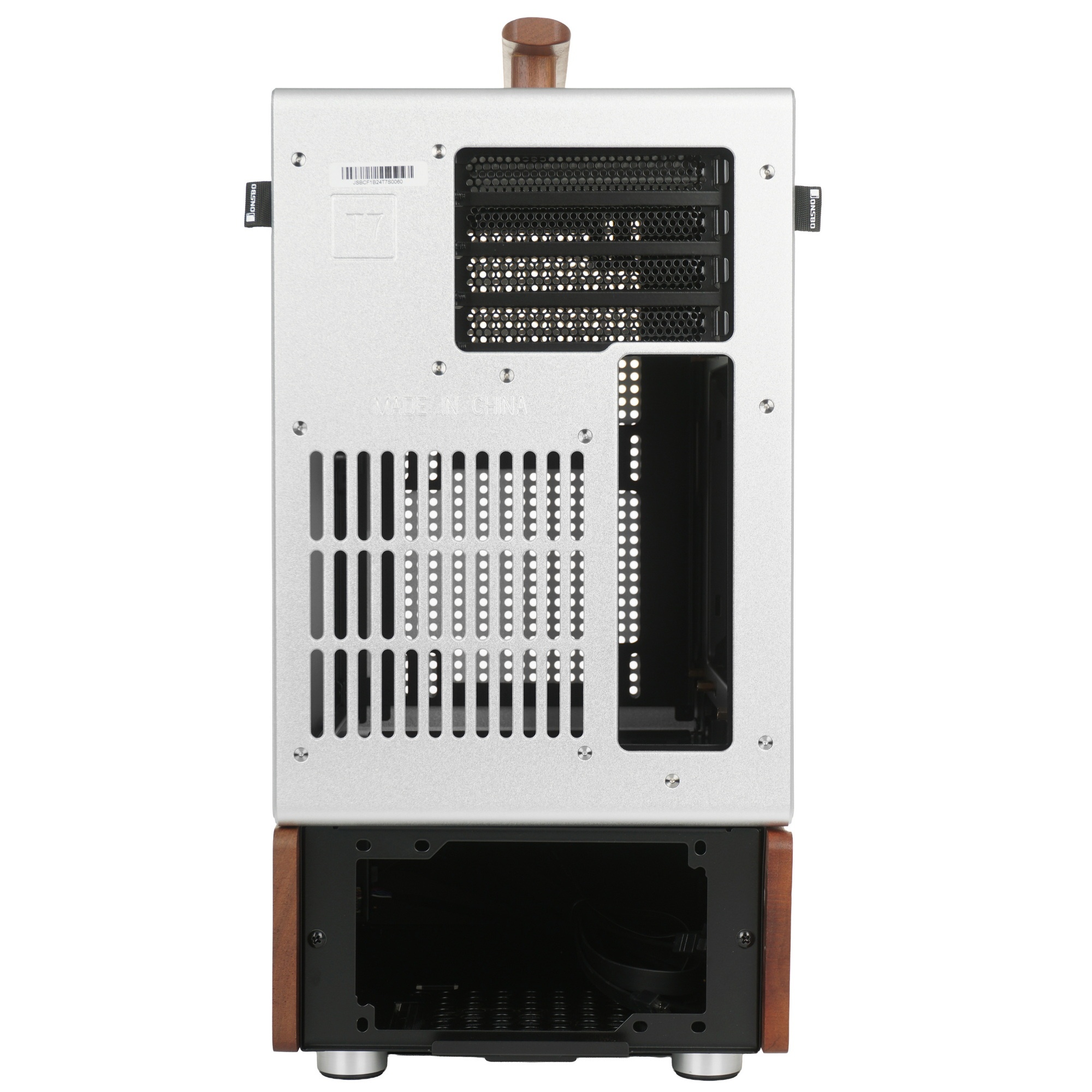 Корпус без блока питания Case JONSBO T7, Mini-Tower, TG, no fan, 1xUSB-A 3.0 + 1xUSB-C 3.2, mATX, mI