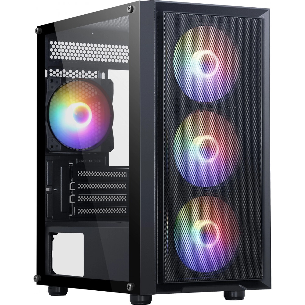 Корпус Accord ACC-1902 черный без БП mATX 2xUSB2.0 1xUSB3.0 audio bott PSU