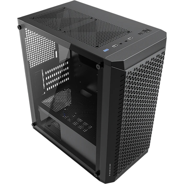 Корпус Accord ACC-1902 черный без БП mATX 2xUSB2.0 1xUSB3.0 audio bott PSU