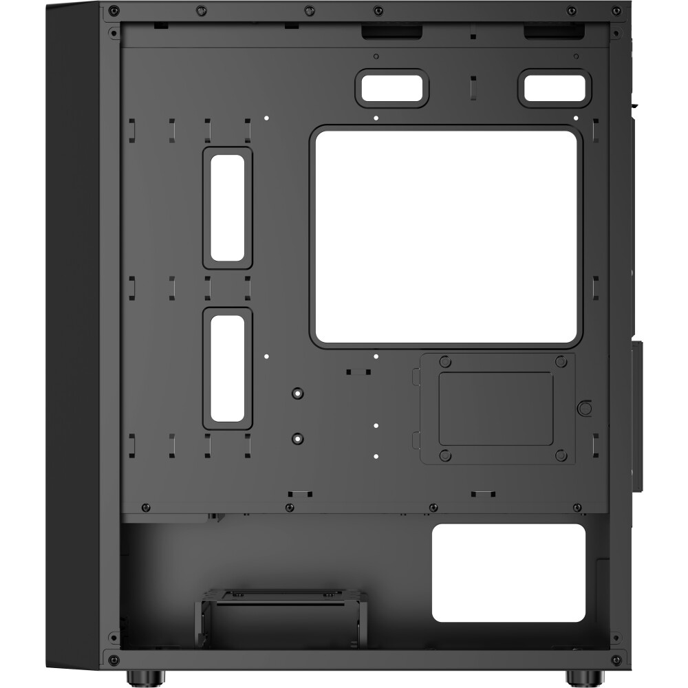 Корпус без блока питания Foxline FL-728TG, mATX, TG, 1xUSB3.0+1xUSB2.0+1xType-C(USB2.0)+1xARGB strip