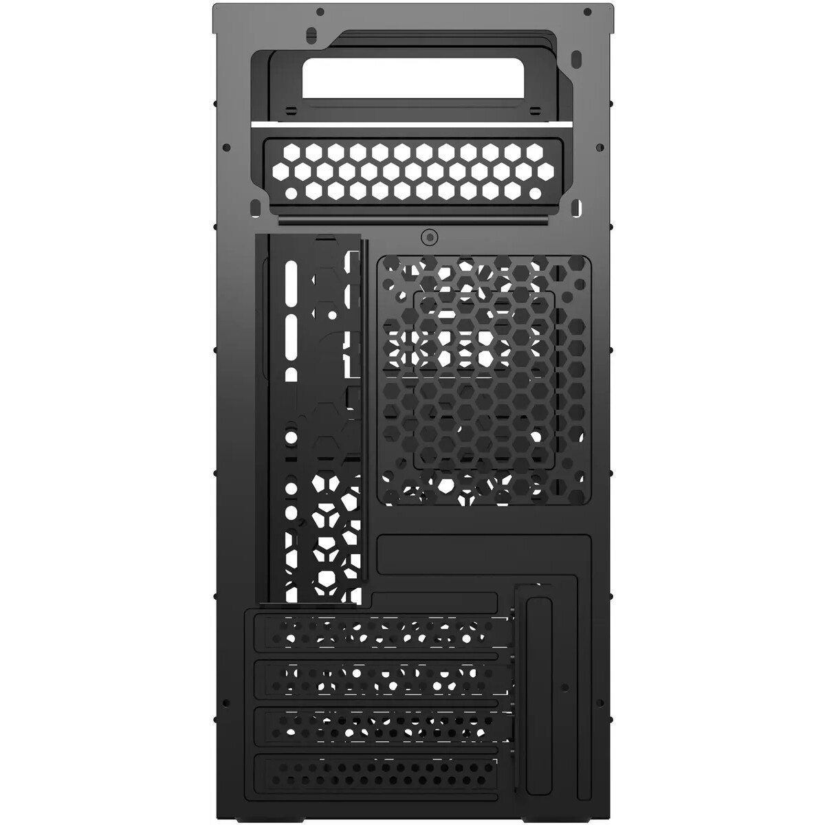Корпус без блока питания Foxline FL-728TG, mATX, TG, 1xUSB3.0+1xUSB2.0+1xType-C(USB2.0)+1xARGB strip