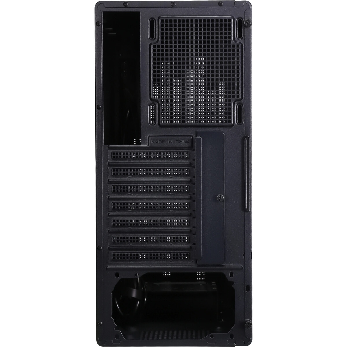 Корпус без блока питания Foxline FL-886 ATX case, black, w/o PSU, w/1xUSB2.0+1xUSB3.0+1xUSB3.0 Type-